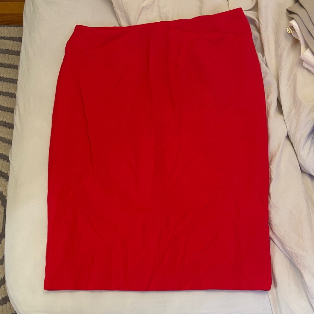 White House Black Market Red Pencil Skirt